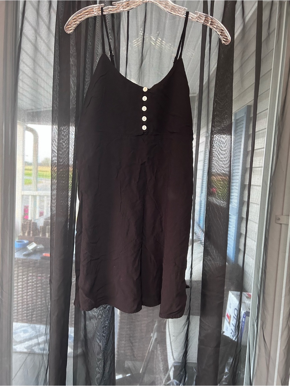 Arizona Jean Company Black Button-Front Slip